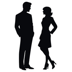 business people silhouette 