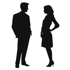 business people silhouette 