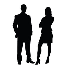 business people silhouette 