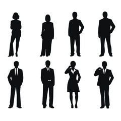 business people silhouette 