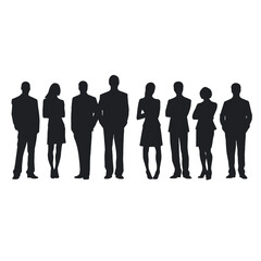 business people silhouette 