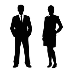 business people silhouette 
