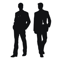 business people silhouette 
