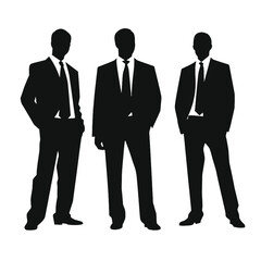 business people silhouette 