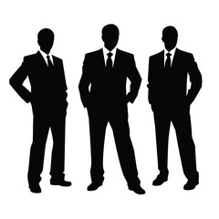 business people silhouette 