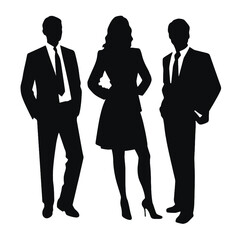 business people silhouette 