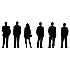 business people silhouette 