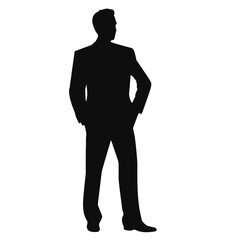 Obraz premium business people silhouette 