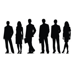 business people silhouette 