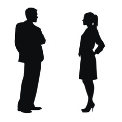 business people silhouette 