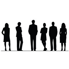 business people silhouette 