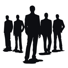 business people silhouette 