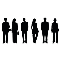 business people silhouette 
