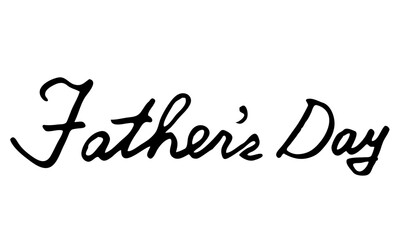 父の日　Father's Day　文字　筆記体　英語　手書き