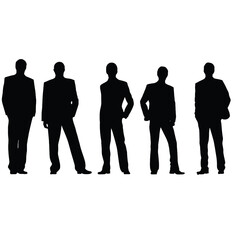 business people silhouette 