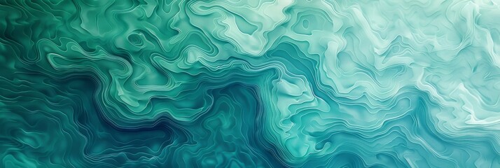 Obraz premium dark blue teal water watercolor background, blue wave sea underwater watercolor, blue topografi sea watercolor