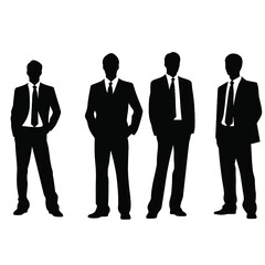 business people silhouette 