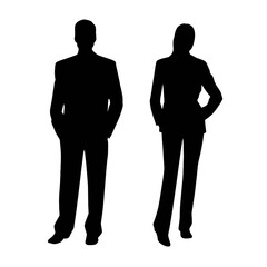 business people silhouette 