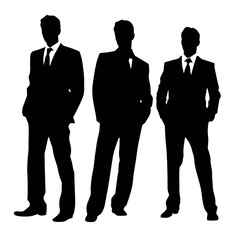 business people silhouette 