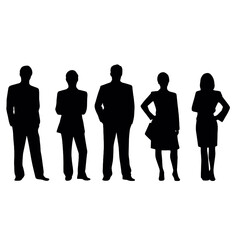 business people silhouette 