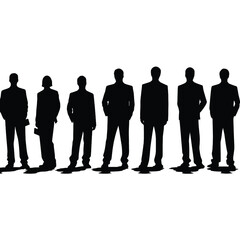 business people silhouette 