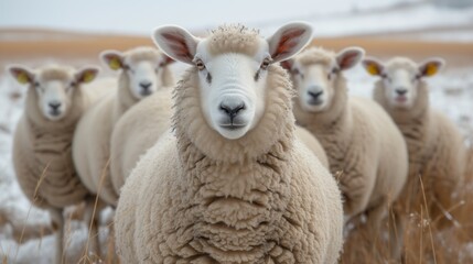 funny sheep outdoor