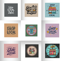 Neighborhood Nexus: Local Shopping Logos