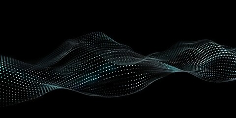an abstract electric wave with blue lines on a black background,a blue color wave of sound on a black background,  technology, digital, communication, 5G, science,music,futuristic,wavy flowing dynamic