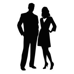 business people silhouette 