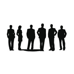 business people silhouette 