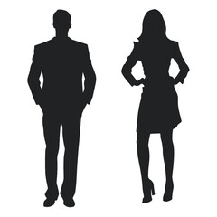 business people silhouette 