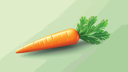 Carrot. Vegetables autumn Easter. 3D vector icon.