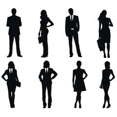 business people silhouette 