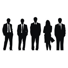 business people silhouette 