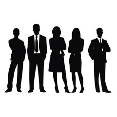 business people silhouette 