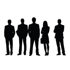business people silhouette 