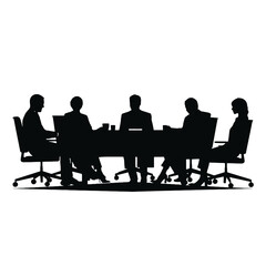 business people silhouette 
