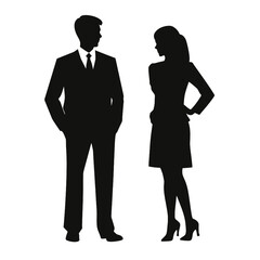 business people silhouette 