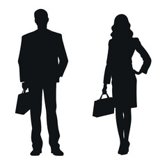 business people silhouette 