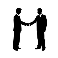 Fototapeta premium business people silhouette 