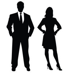 business people silhouette 