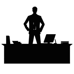 business people silhouette 