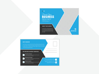 Company announcement postcard Design Template