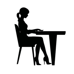 Fototapeta premium business people silhouette 