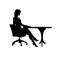 Fototapeta premium business people silhouette 