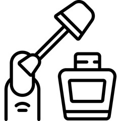 Cosmetics and Fashion Outline varnish