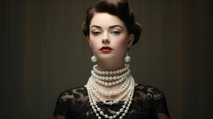 Pearl necklace.