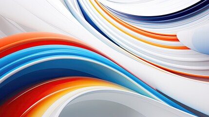 Fototapeta premium Experience the beauty of circular stripes, rendered in a variety of styles and techniques, against a pure white backdrop that allows each one to shine