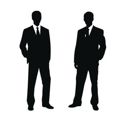 business people silhouette 