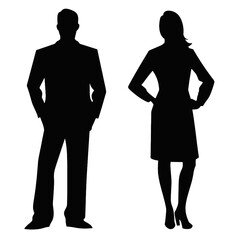 business people silhouette 